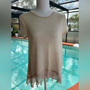 Rue 21 blouse with crochet lace